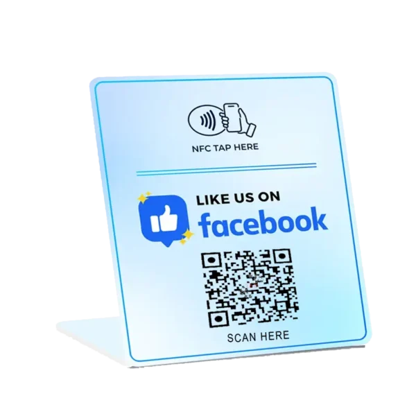 Custom Social Media NFC Stand 120MM Wide - Image 5