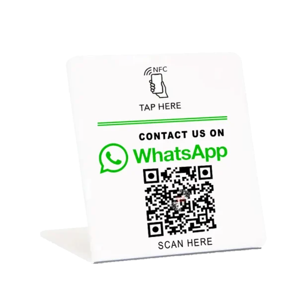Custom Social Media NFC Stand 120MM Wide - Image 4