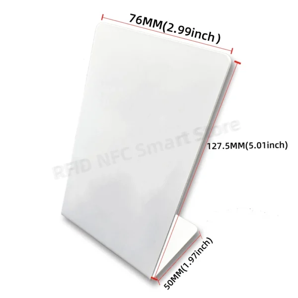 NFC Social Media Placards 75MM Wide NFC + QR Code Programming - Image 2