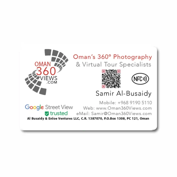 Custom NFC Smart Business Card with QR Code