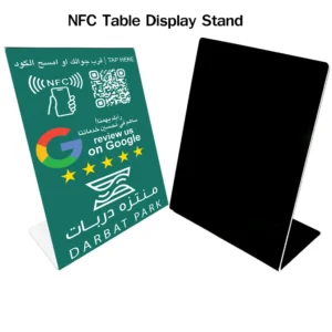 Custom Social Media NFC Stand 120MM Wide
